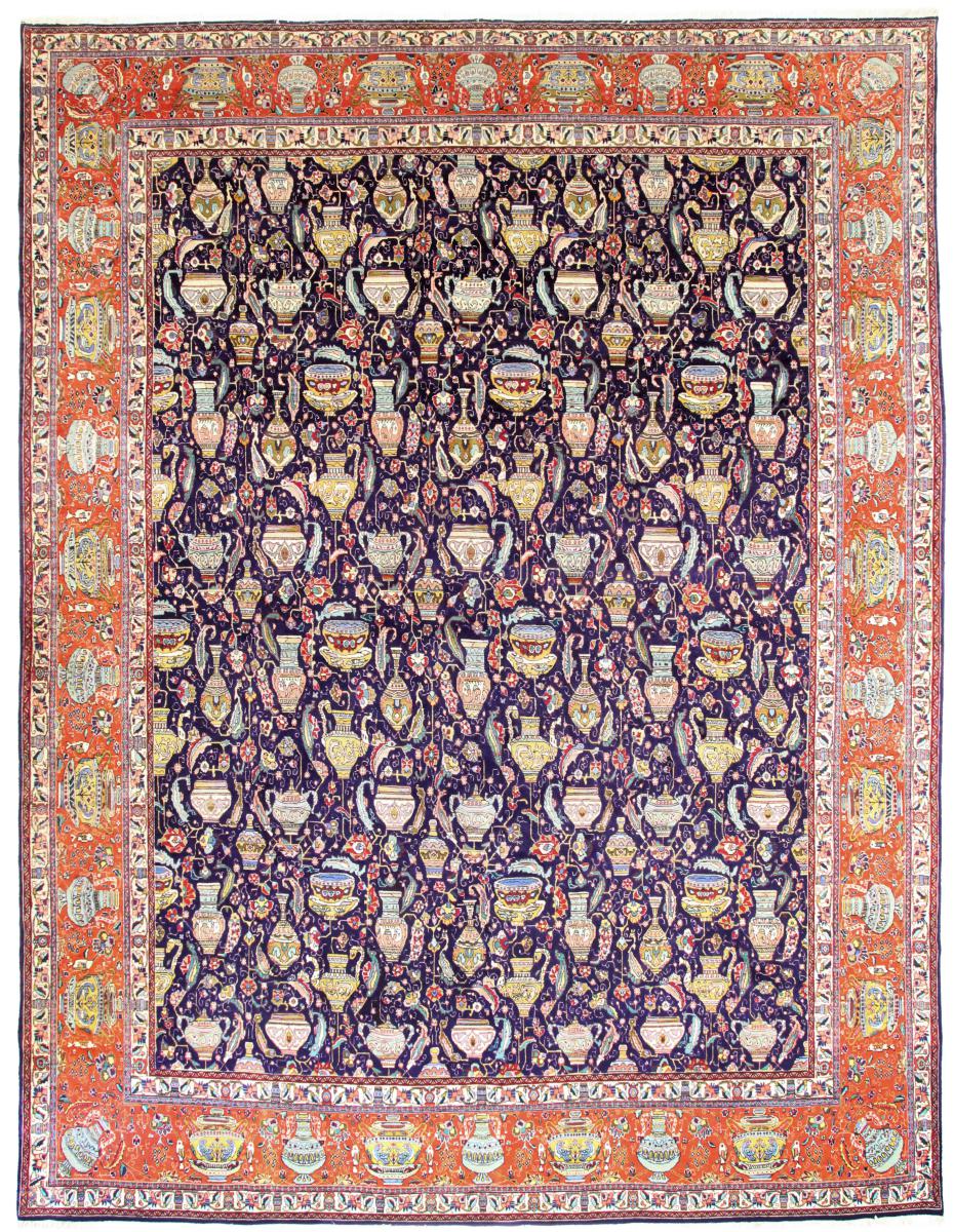 Persisk tæppe Tabriz 416x319 416x319, Persisk tæppe Knyttet i hånden