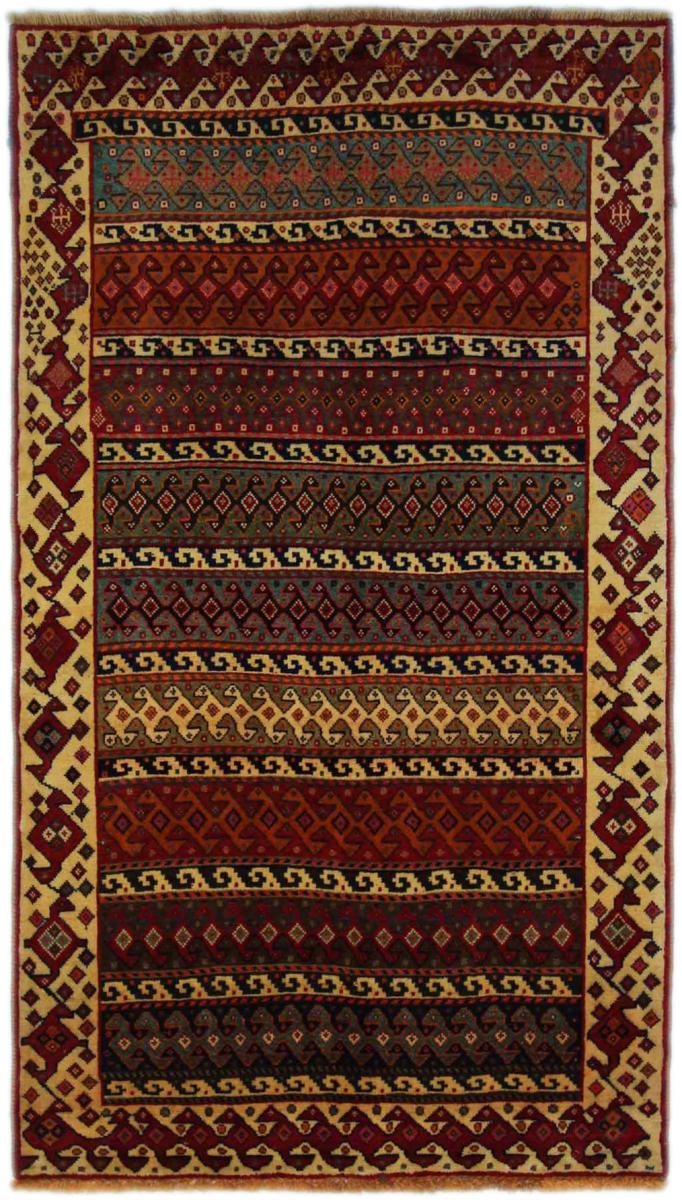 Persisk tæppe Shiraz 188x111 188x111, Persisk tæppe Knyttet i hånden