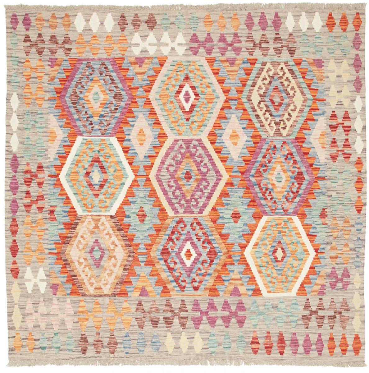 Tappeto Afgano Kilim Afghan 146x148 146x148, Tappeto persiano Tessuto a mano