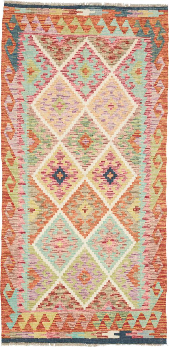 Afgán szőnyeg Kilim Afgán 208x103 208x103, Perzsa szőnyeg Kézzel szőtt