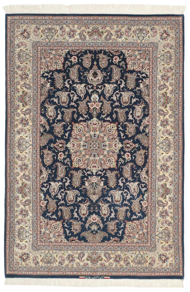 Alfombra persa Isfahán Urdimbre de Seda 199x133 199x133, Alfombra persa Anudado a mano