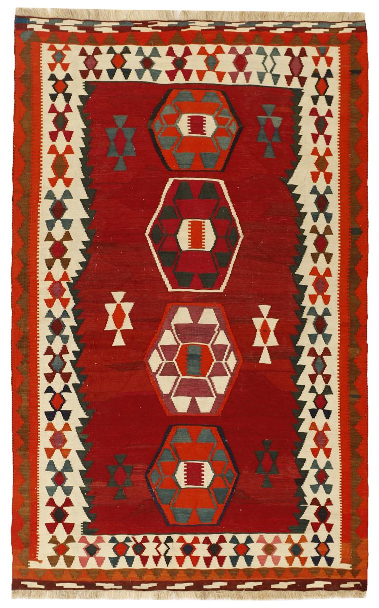 Persian Rug Kilim Fars 7'11"x4'11" 7'11"x4'11", Persian Rug Woven by hand