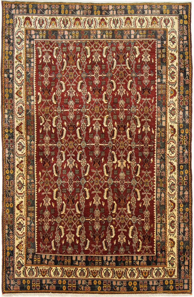 Persisk tæppe Ghashghai 240x156 240x156, Persisk tæppe Knyttet i hånden