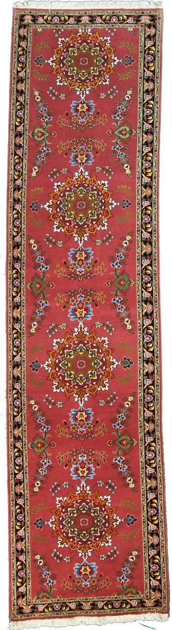 Tapete persa Tabriz 55Raj 335x85 335x85, Tapete persa Atado à mão