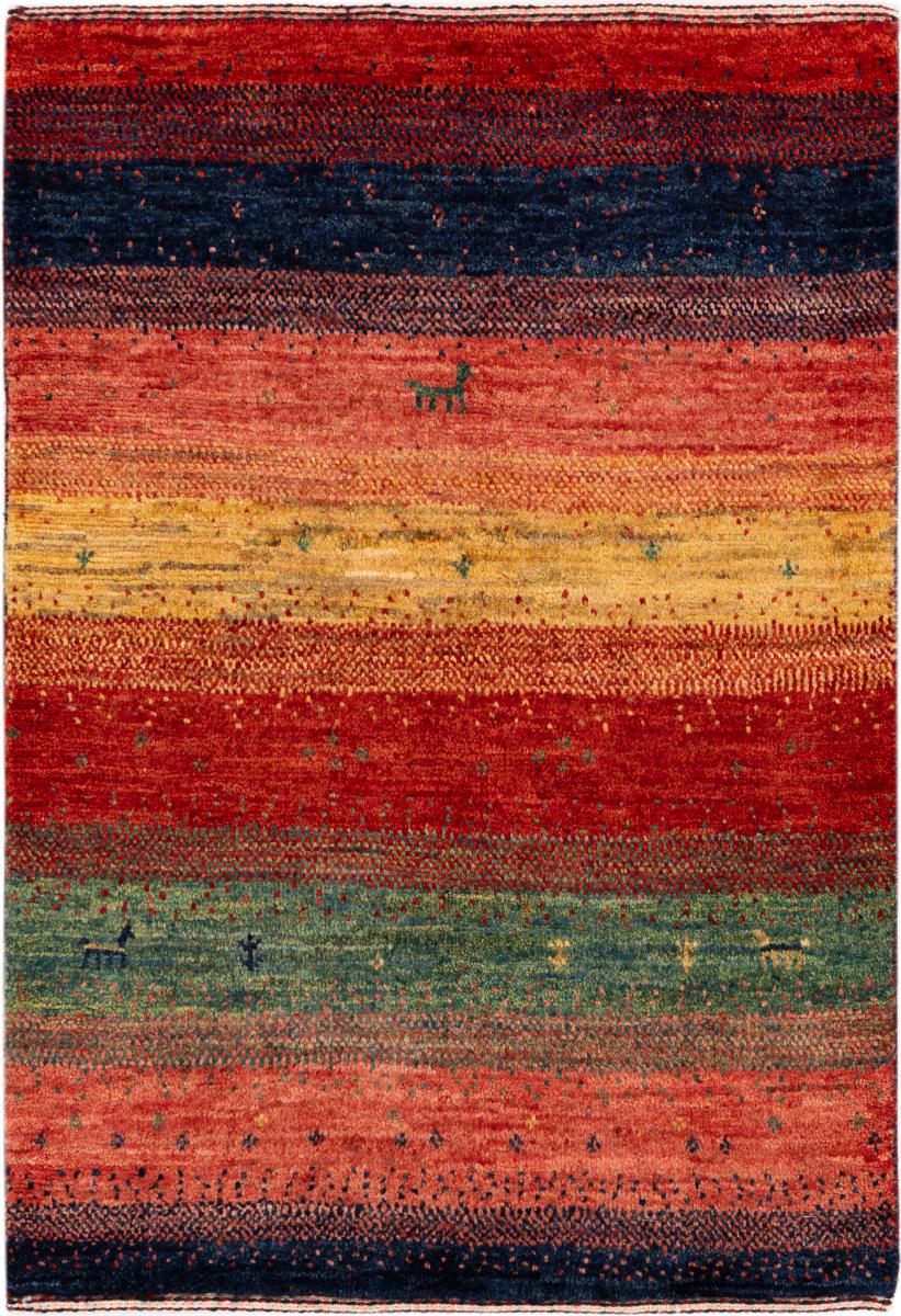 Tapete persa Persa Gabbeh Loribaft Atelier 89x63 89x63, Tapete persa Feito à mão