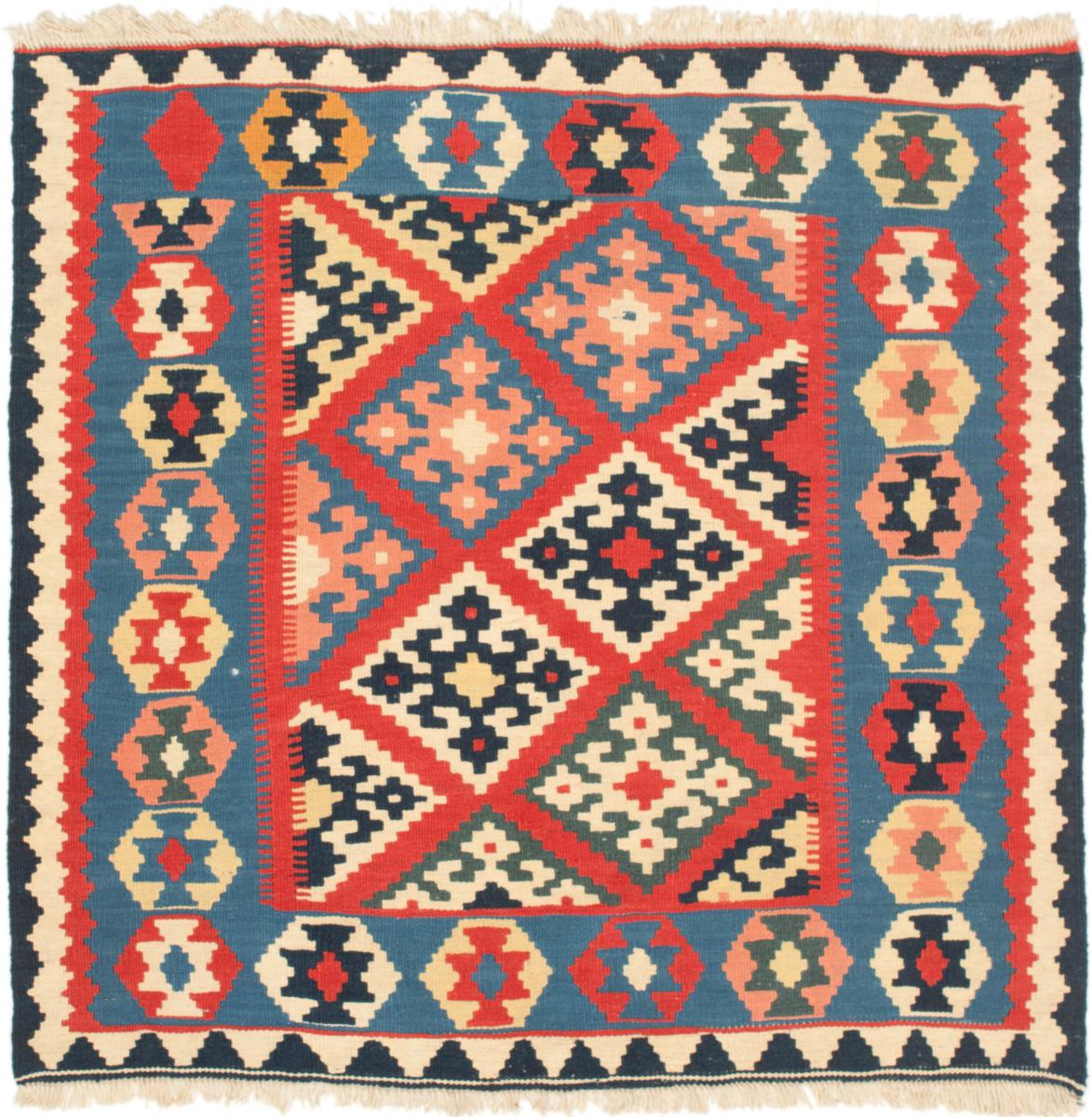 Tapete persa Kilim Fars 106x100 106x100, Tapete persa Tecido à mão