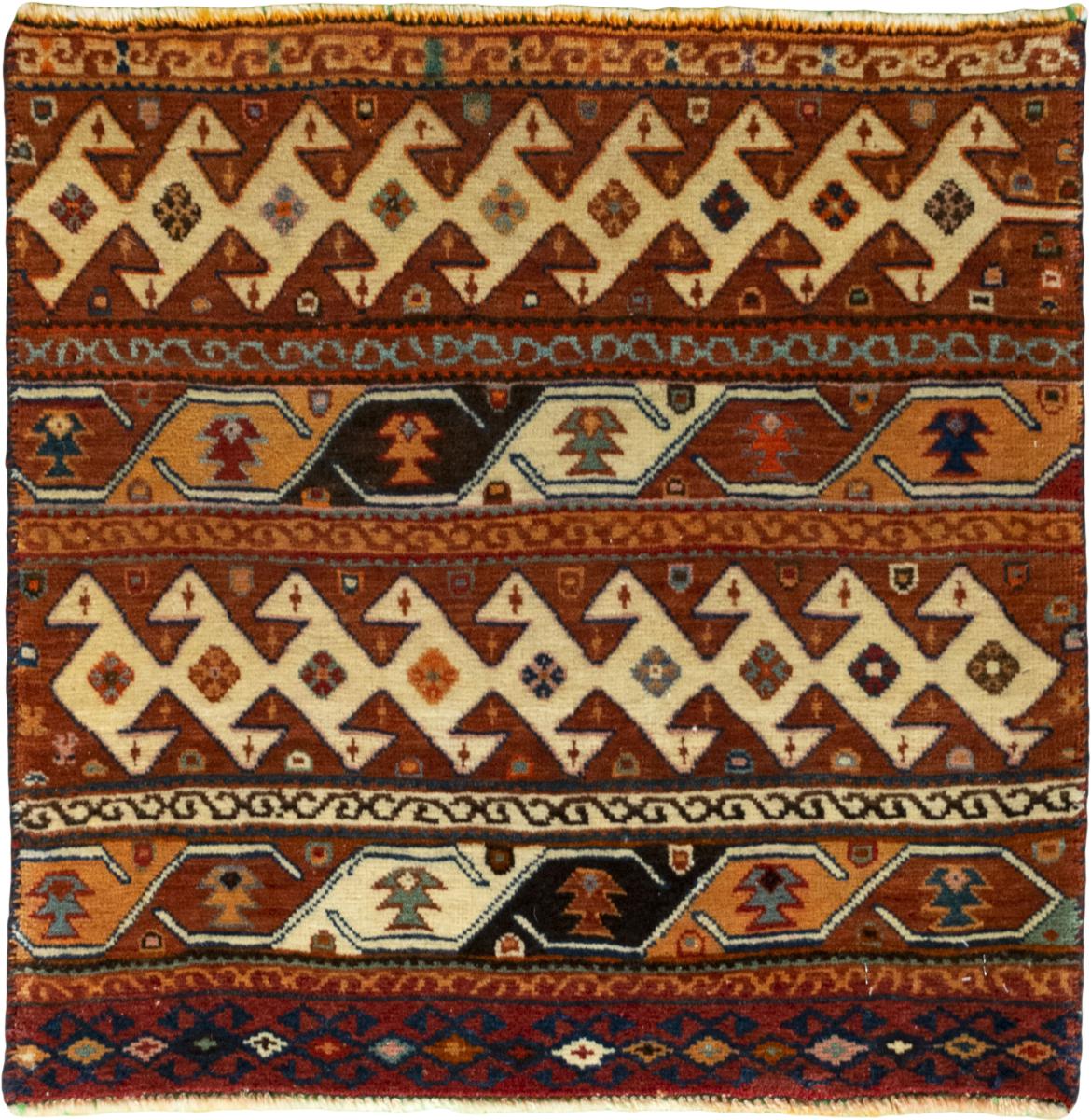 Persian Rug Shiraz 59x61 59x61, Persian Rug Knotted by hand
