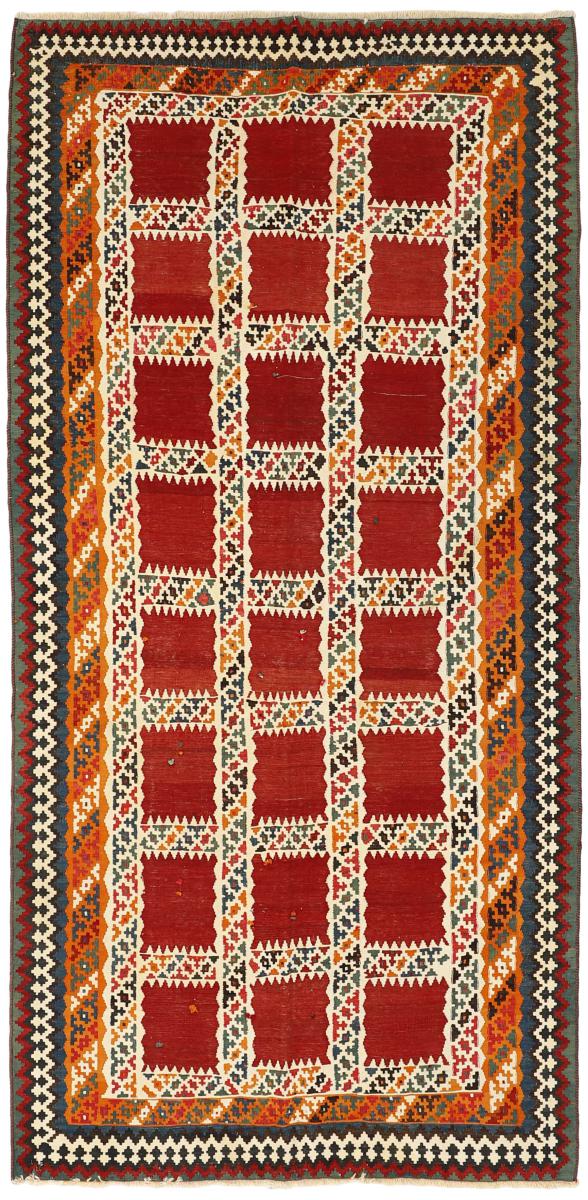 Tapete persa Kilim Fars 296x140 296x140, Tapete persa Tecido à mão