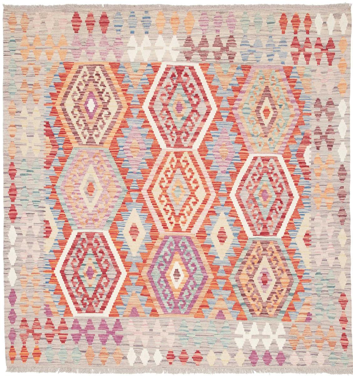 Αφγανικό χαλί Κιλίμ Afghan 152x148 152x148, Περσικό χαλί Χειροποίητη ύφανση