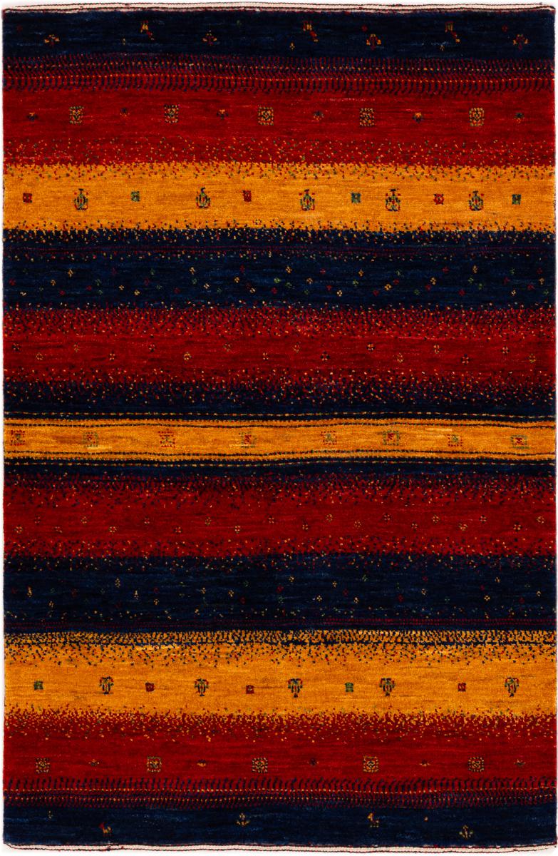 Tapis persan Persan Gabbeh Loribaft Atash 127x84 127x84, Tapis persan Noué à la main