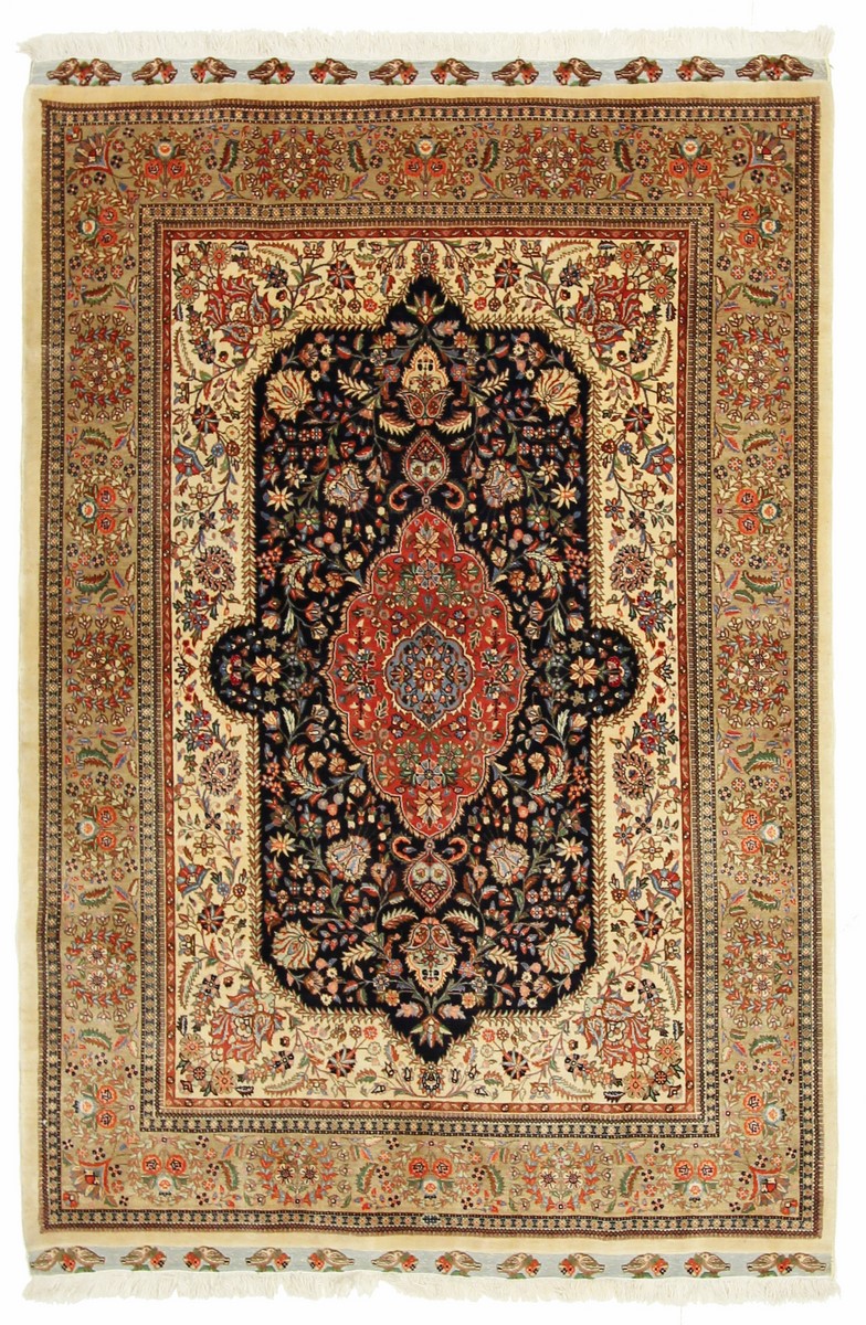 Tapete persa Tabriz 50Raj 206x144 206x144, Tapete persa Atado à mão