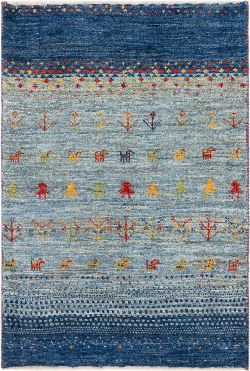 Tapis persan Persan Gabbeh Loribaft 92x64 92x64, Tapis persan Noué à la main
