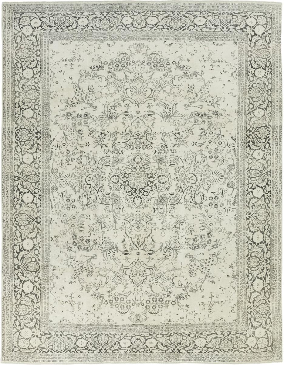 Alfombra india Cachemira de Seda Vieja Vintage 336x262 336x262, Alfombra persa Anudado a mano