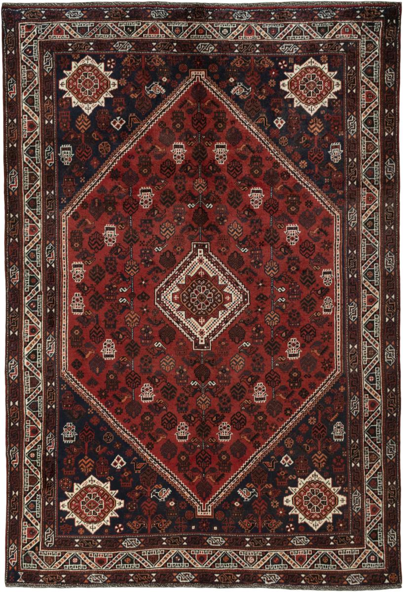 Tapis persan Shiraz 299x204 299x204, Tapis persan Noué à la main