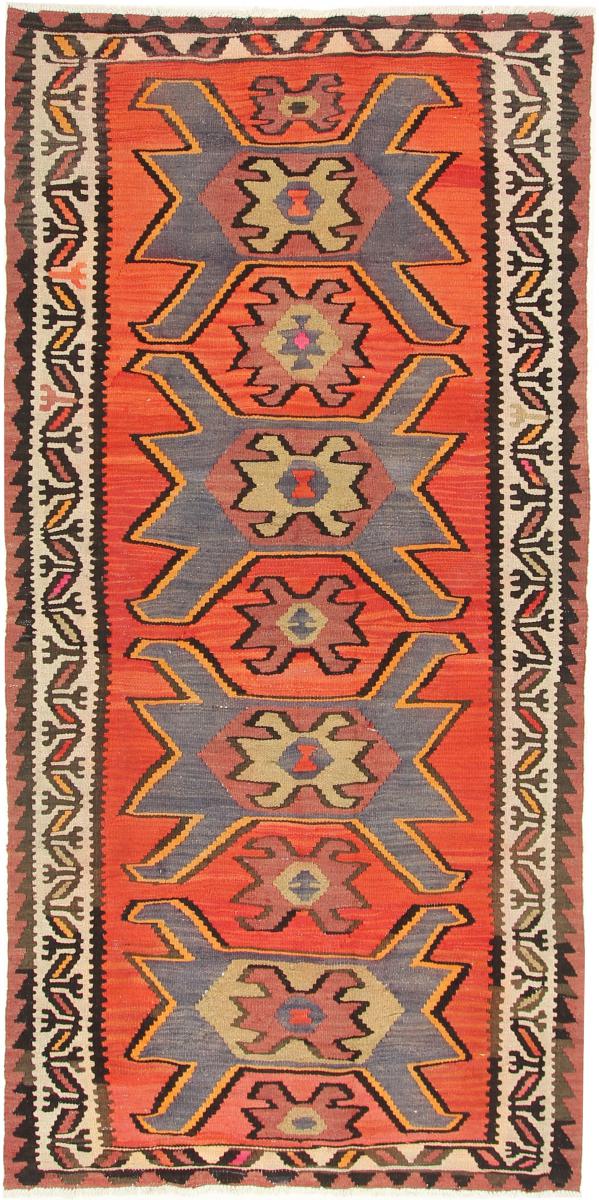 Tapete persa Kilim Fars Azerbaijan Antigo 286x146 286x146, Tapete persa Tecido à mão