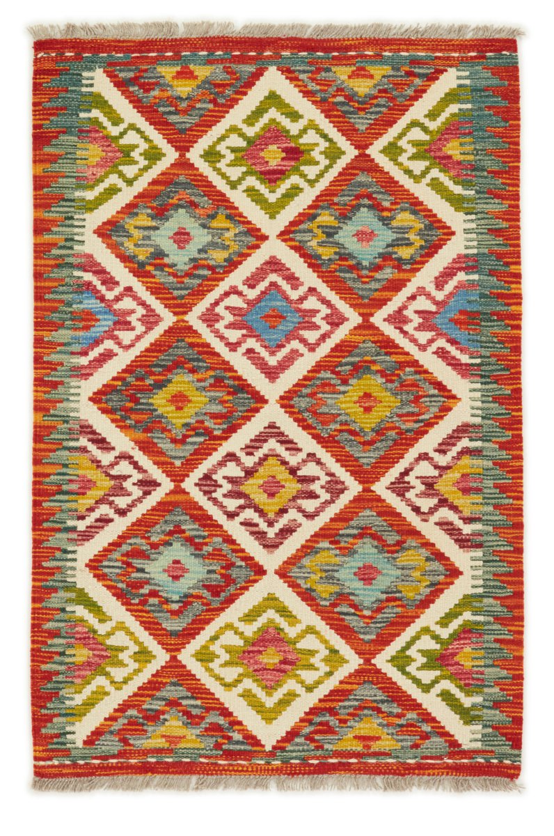 Tapis afghan Kilim Afghan 122x82 122x82, Tapis persan Tissé à la main