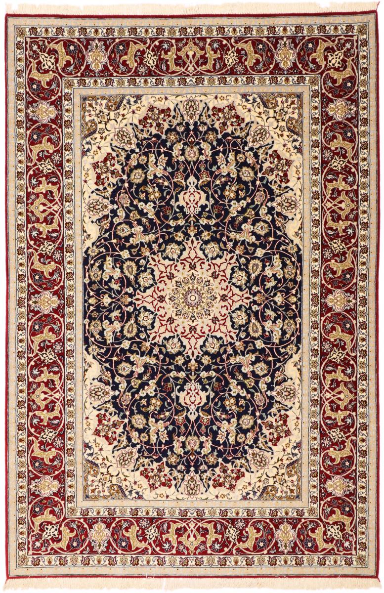 Tapete persa Isfahan Fio de Seda 234x155 234x155, Tapete persa Atado à mão