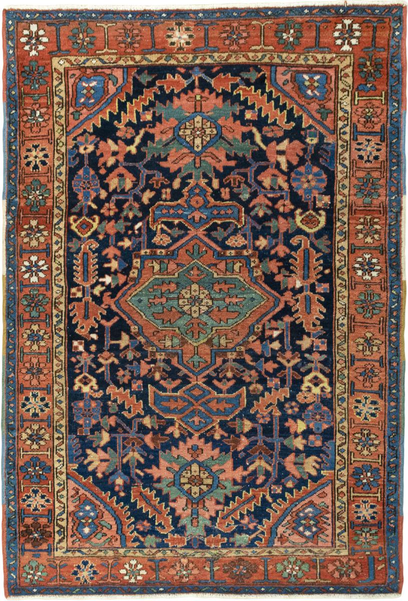 Perserteppich Heriz Antik 196x139 196x139, Perserteppich Handgeknüpft