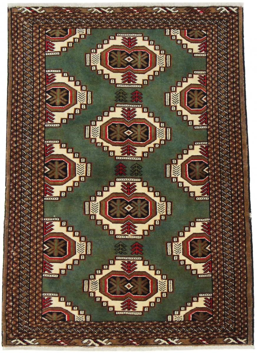 Tapis persan Turkaman 142x99 142x99, Tapis persan Noué à la main