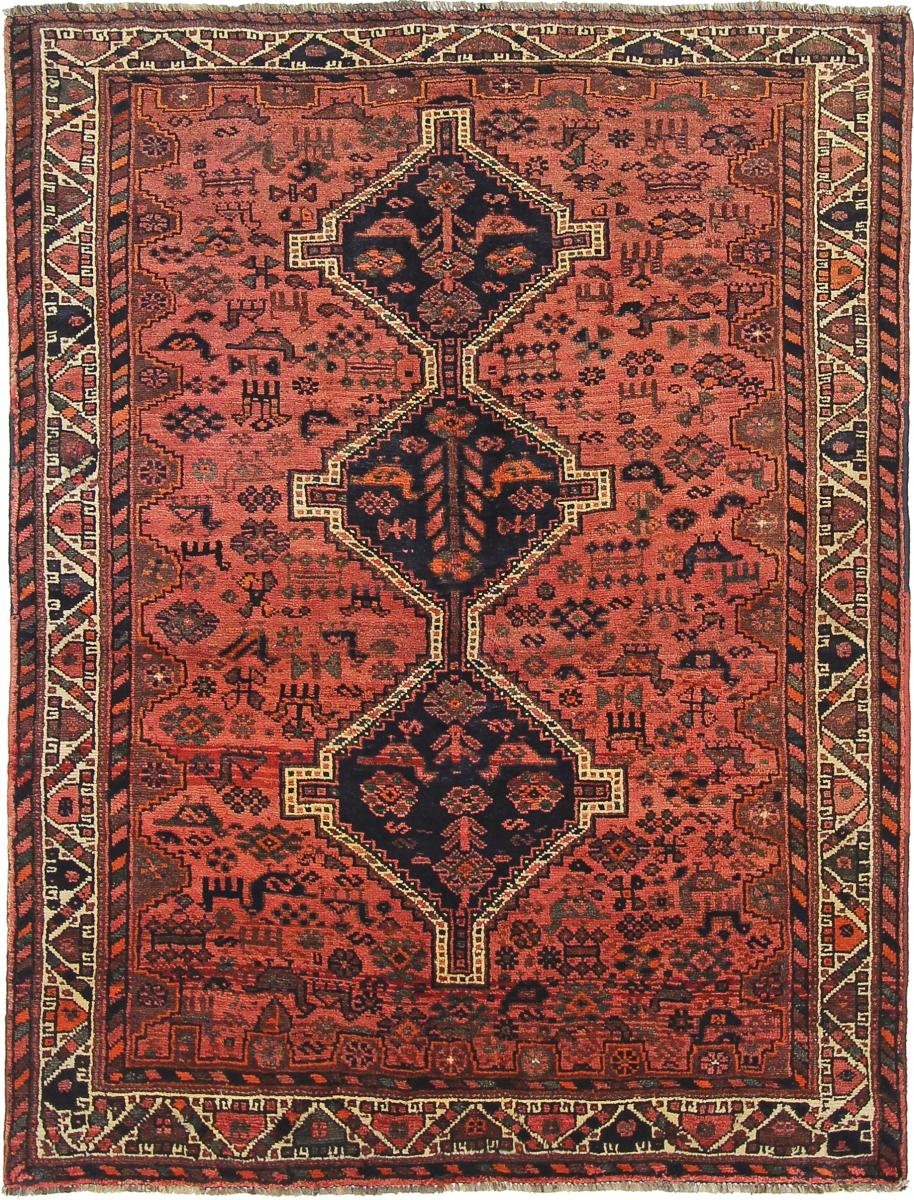 Persisk tæppe Ghashghai 211x161 211x161, Persisk tæppe Knyttet i hånden