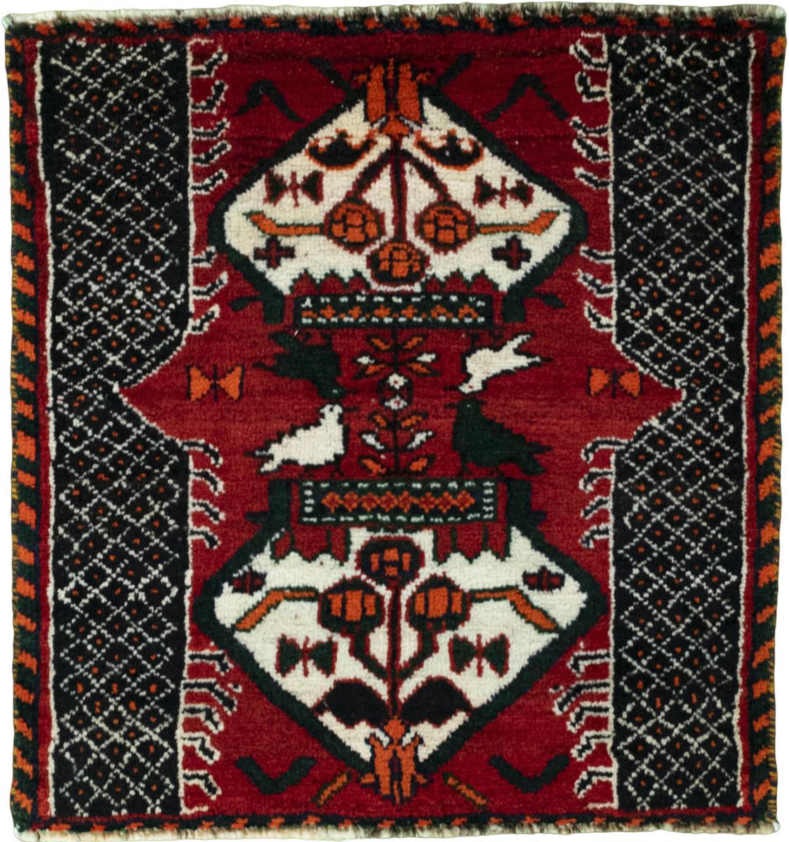 Tapis persan Shiraz 63x61 63x61, Tapis persan Noué à la main