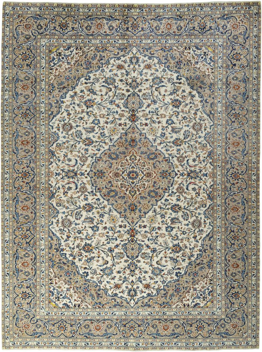 Tapis persan Kashan 391x295 391x295, Tapis persan Noué à la main