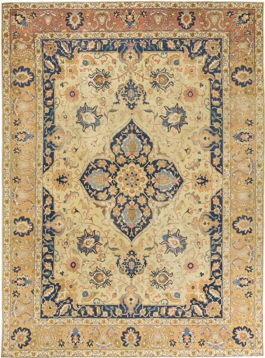 Alfombra persa Tabriz Antiguo Vintage 345x254 345x254, Alfombra persa Anudado a mano