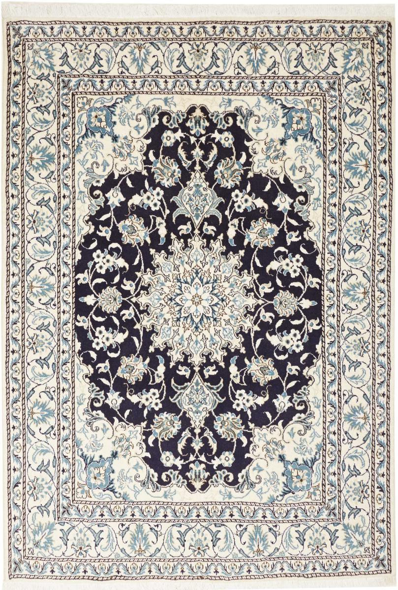 Tapis persan Naïn 214x151 214x151, Tapis persan Noué à la main