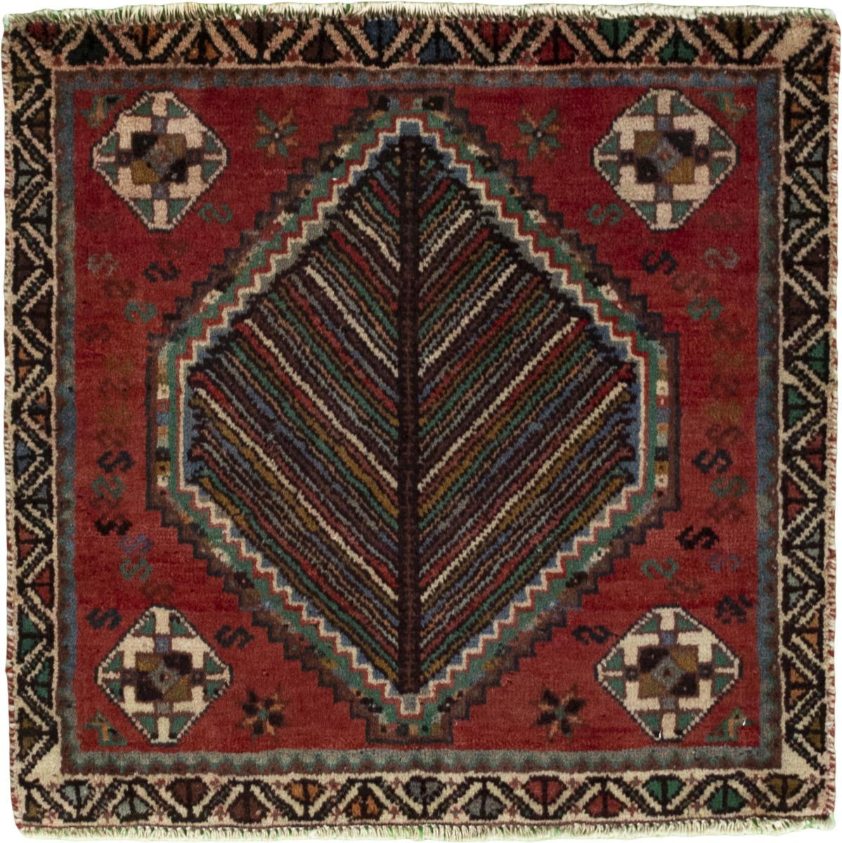 Persian Rug Shiraz 56x57 56x57, Persian Rug Knotted by hand