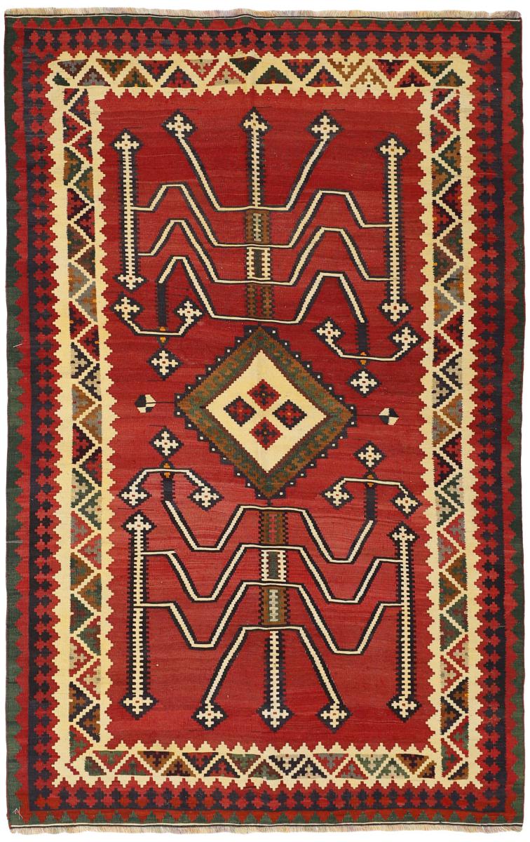 Tapete persa Kilim Fars 8'7"x5'5" 8'7"x5'5", Tapete persa Tecido à mão