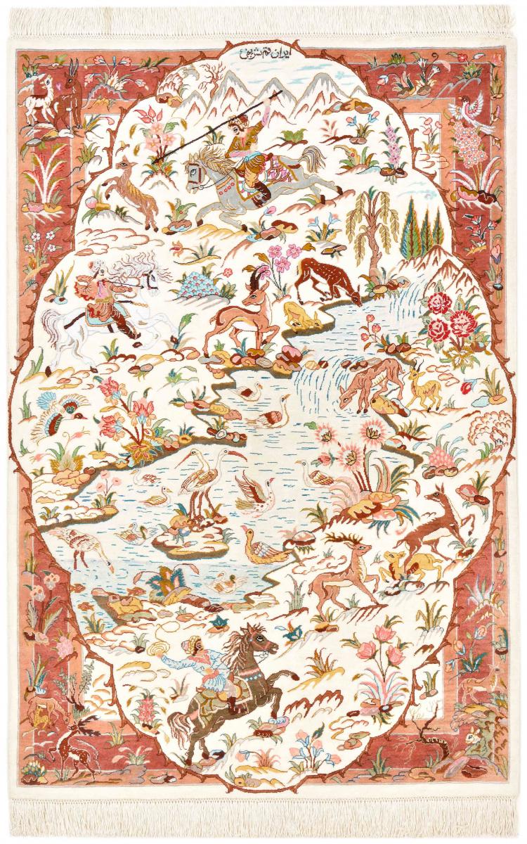 Persian rug Qum Silk 117x78 117x78, Persian rug Hand-knotted