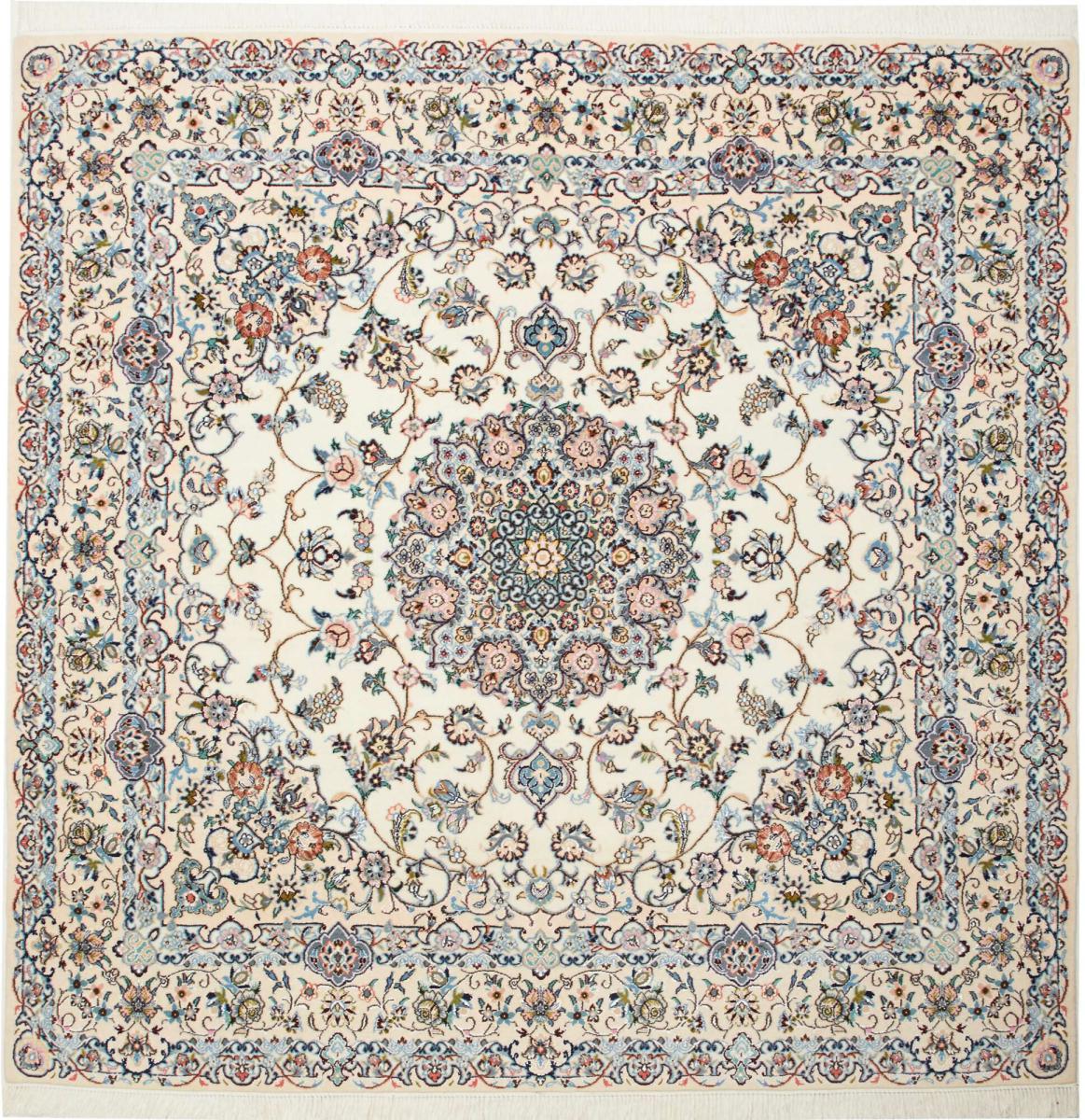 Tapis persan Naïn 9La 199x201 199x201, Tapis persan Noué à la main