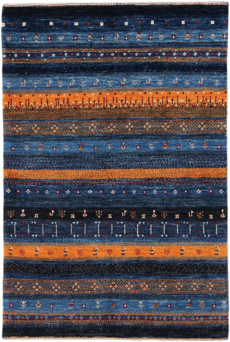 Perzsa szőnyeg Perzsa Gabbeh Loribaft Nowbaft 4'1"x2'9" 4'1"x2'9", Perzsa szőnyeg Kézzel csomózva