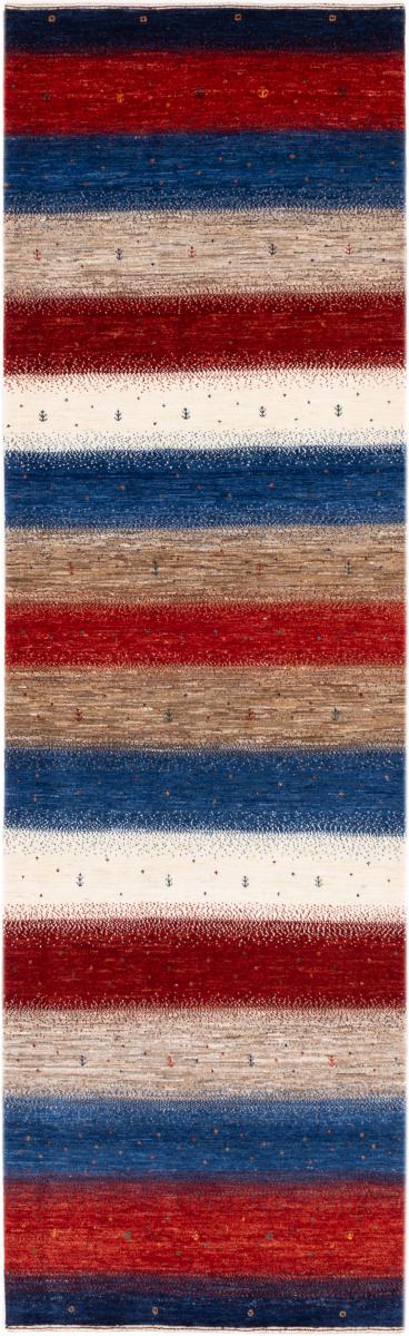 Tapis persan Persan Gabbeh Loribaft Essence 289x87 289x87, Tapis persan Noué à la main