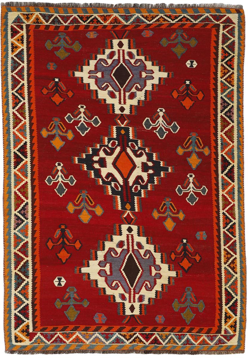 Persian Rug Kilim Fars 229x156 229x156, Persian Rug Woven by hand