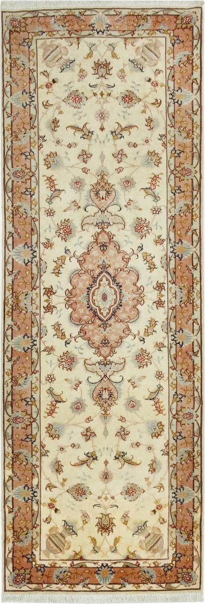 Persian Rug Tabriz 40Raj 7'5"x2'6" 7'5"x2'6", Persian Rug Knotted by hand
