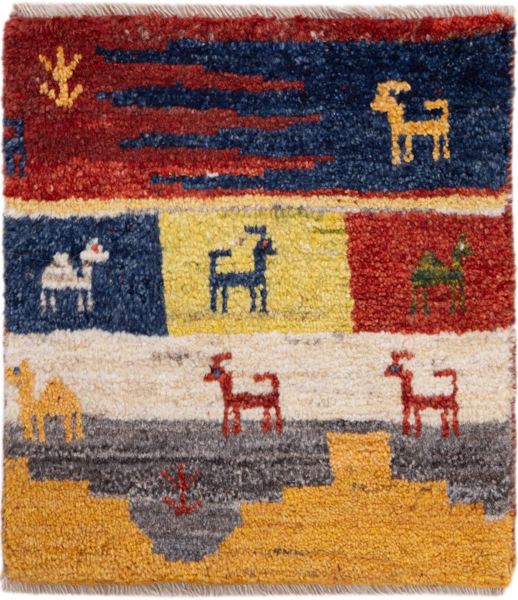 Persialainen matto Gabbeh Nomad 41x41 41x41, Persialainen matto Solmittu käsin