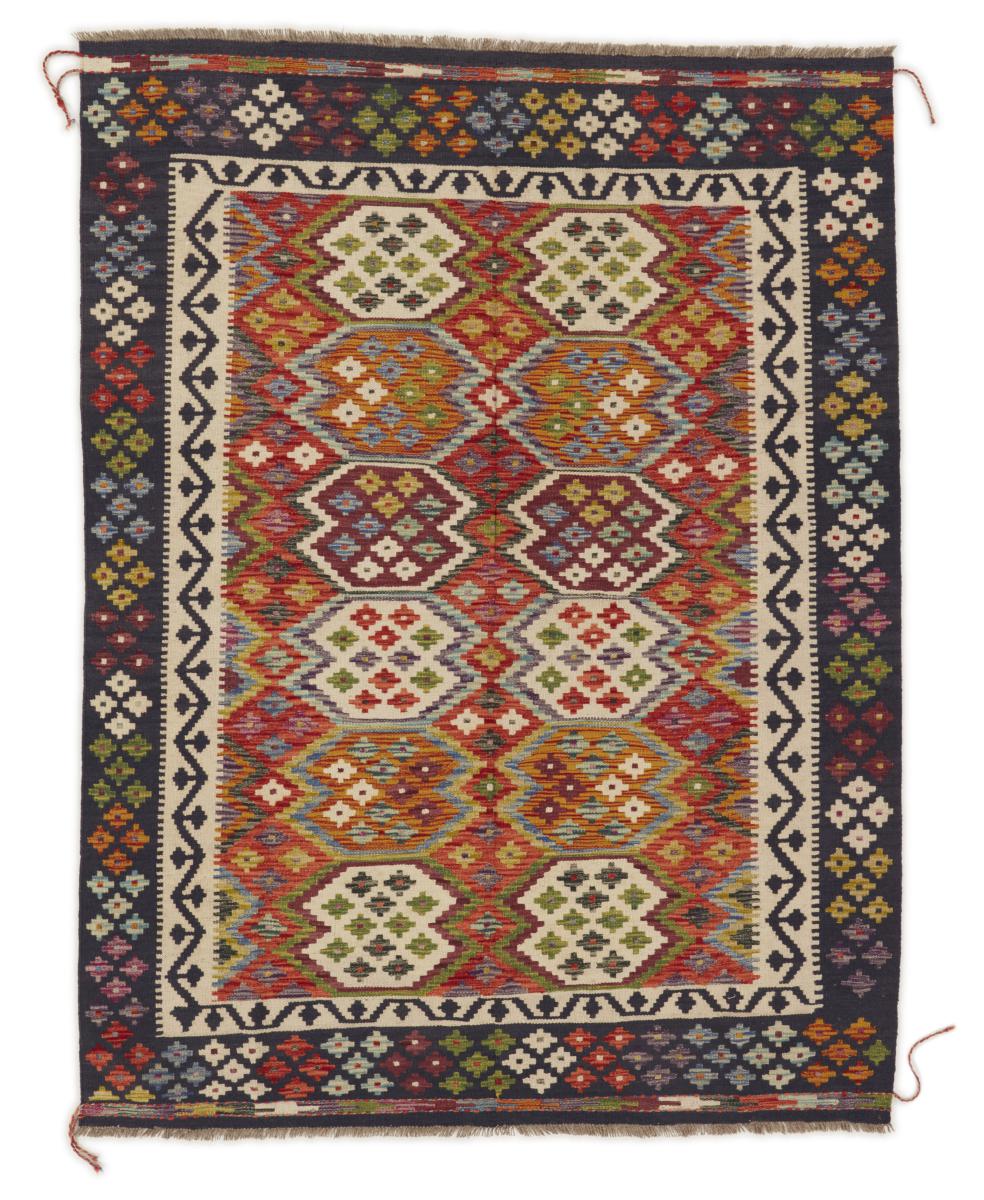 Pakistaans tapijt Kilim Afghan 212x161 212x161, Perzisch tapijt Handgeweven