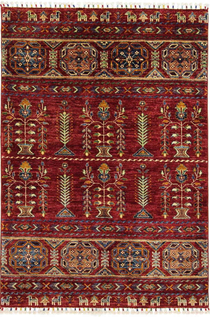 Afghan rug Arijana Klassik 5'0"x3'5" 5'0"x3'5", Persian Rug Knotted by hand
