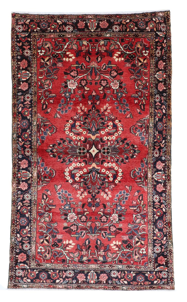 Tapis persan Khamseh 259x151 259x151, Tapis persan Noué à la main