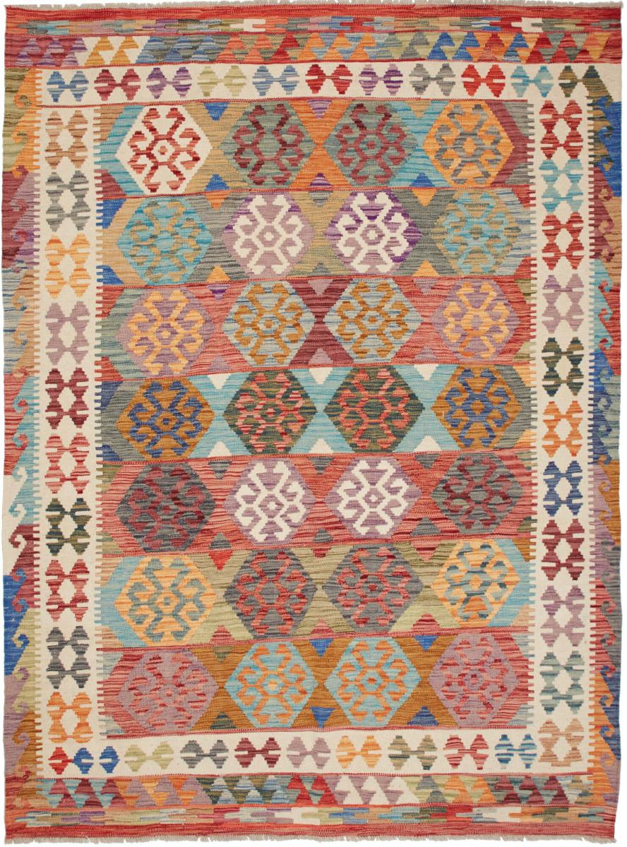 Tapete afegão Kilim Afegão 246x180 246x180, Tapete persa Tecido à mão