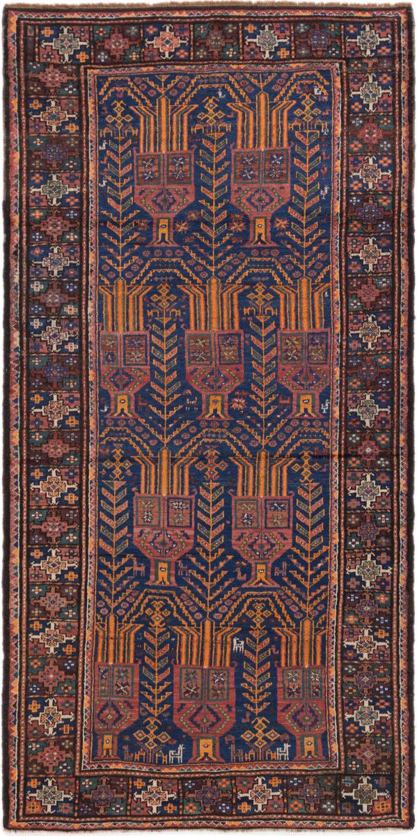 Perserteppich Belutsch Antik 7'9"x3'10" 7'9"x3'10", Perserteppich Handgeknüpft