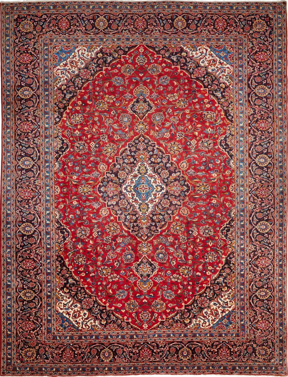 Perzsa szőnyeg Kashan 12'9"x9'9" 12'9"x9'9", Perzsa szőnyeg Kézzel csomózva
