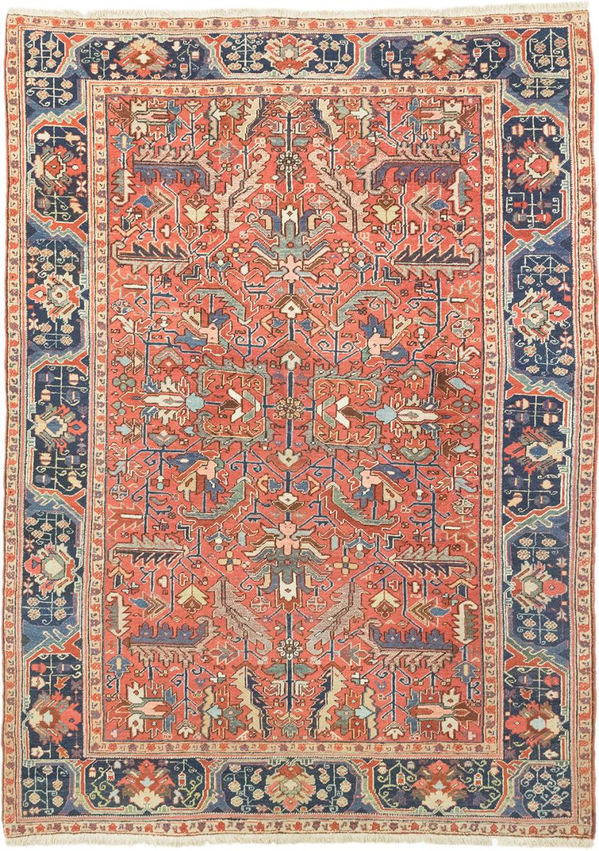 Persian Rug Heriz Serapi Antique 10'8"x7'10" 10'8"x7'10", Persian Rug Knotted by hand