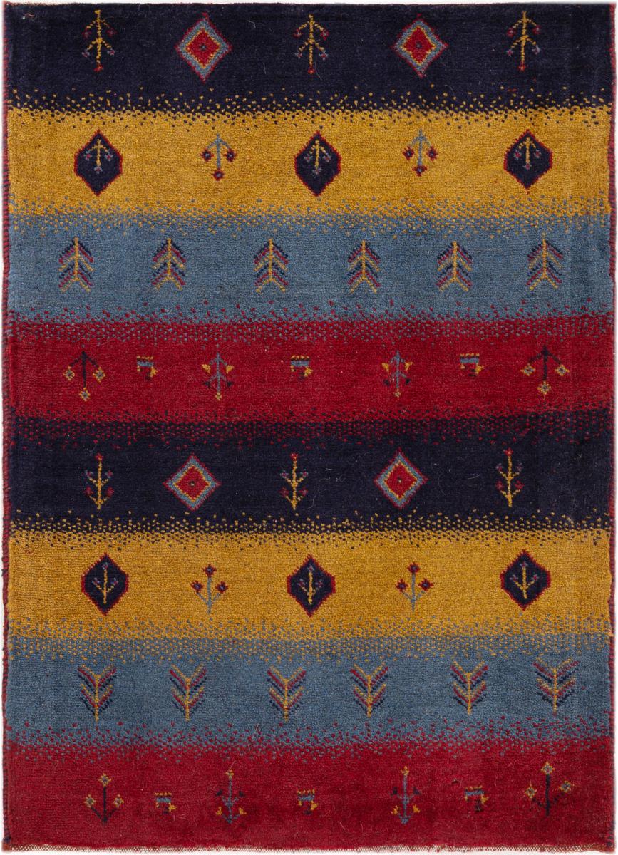 Tapis persan Persan Gabbeh Loribaft 88x65 88x65, Tapis persan Noué à la main