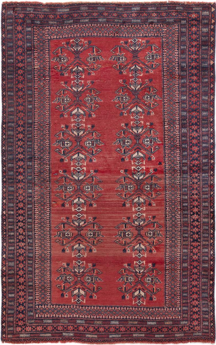 Περσικό χαλί Turkaman πολύτιμα λόγω παλαιότητας 140x88 140x88, Περσικό χαλί Οι κόμποι έγιναν με το χέρι