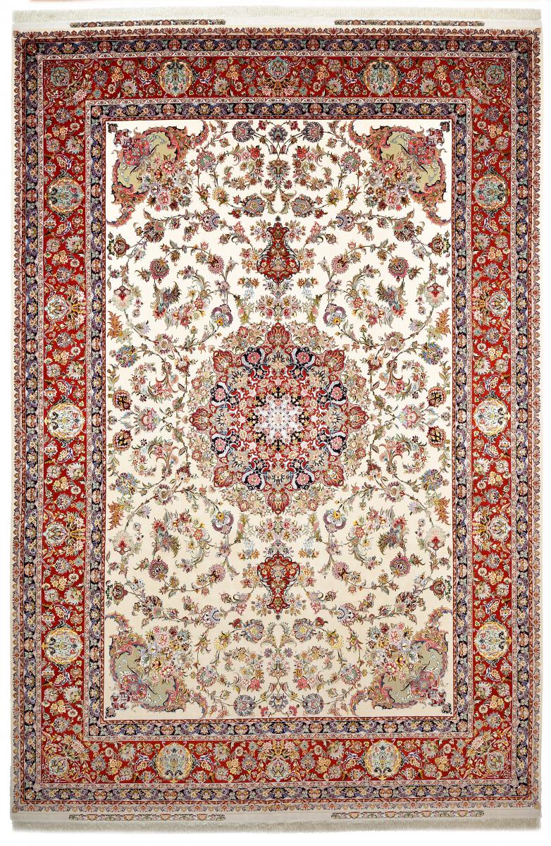 Tapete persa Tabriz 70Raj Fio de Seda 511x348 511x348, Tapete persa Atado à mão