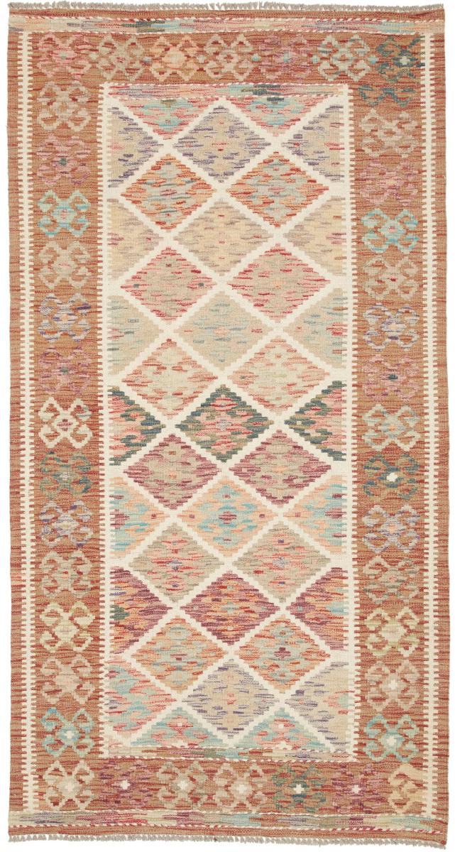 Afghanska mattan Kilim Afghan 194x103 194x103, Persisk matta handvävd 