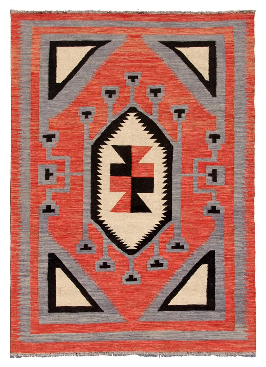 Alfombra afgana Kilim Afghan Heritage 196x147 196x147, Alfombra persa Tejido a mano