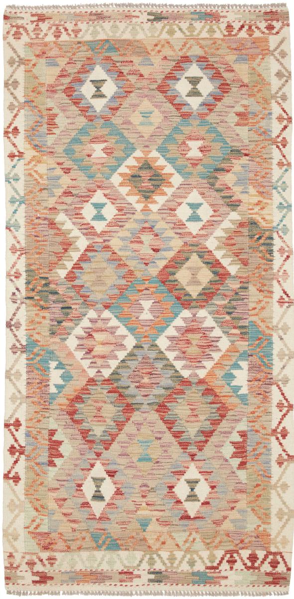 Alfombra afgana Kilim Afghan 201x98 201x98, Alfombra persa Tejido a mano